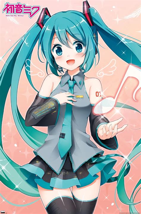 Hatsune Miku - Music Note Poster | Hatsune, Miku, Hatsune miku