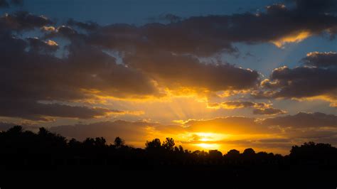 Wallpaper Sunset, dusk, clouds, sky 3840x2160 UHD 4K Picture, Image