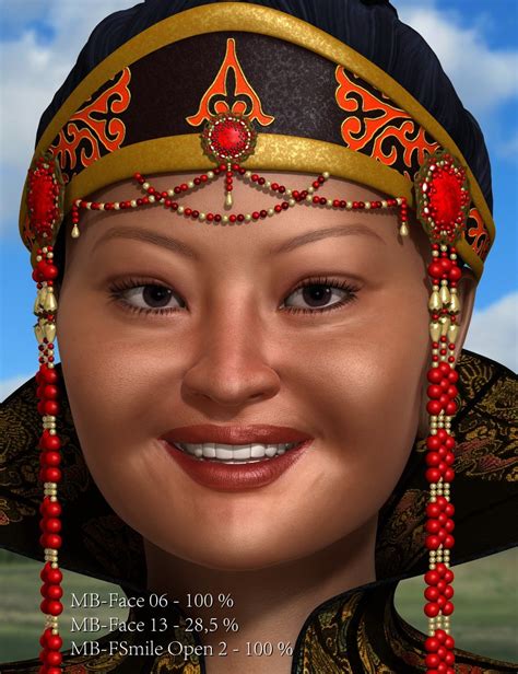 Mongolian Beauty - HD Faces and Morphs | Daz 3D