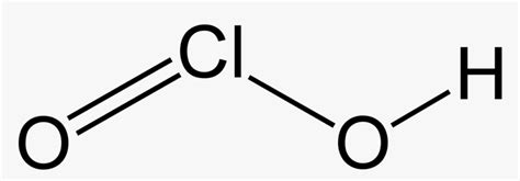 File - Chlorous-ac#2d - Structure Of Chlorous Acid, HD Png Download ...