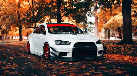 Papeis de parede 1920x1080 Tuning Outono Mitsubishi Lancer Evolution X ...