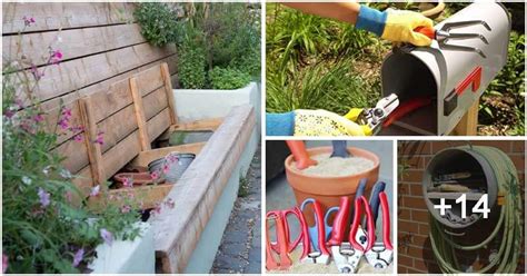 18 Easy Garden Tool Storage Ideas