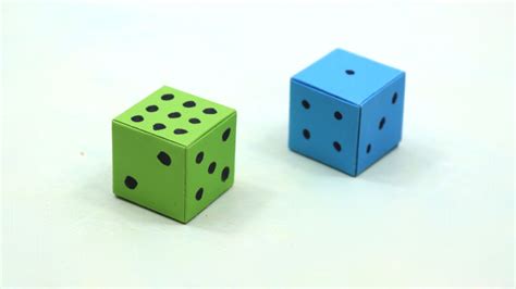 How to Make a Paper Dice | Easy Origami Ludo Dice | Dice folding Step ...