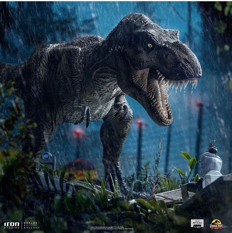 Jurassic Park T-Rex Eats a Snack with Iron Studios Newest Statue