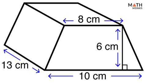 Volume of a Trapezoidal Prism - Definition, Formula, & Examples