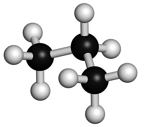 Propane Hydrocarbon Molecule Photograph by Molekuul