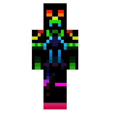 Rainbow Gamer Creeper | Minecraft Skins | Tynker