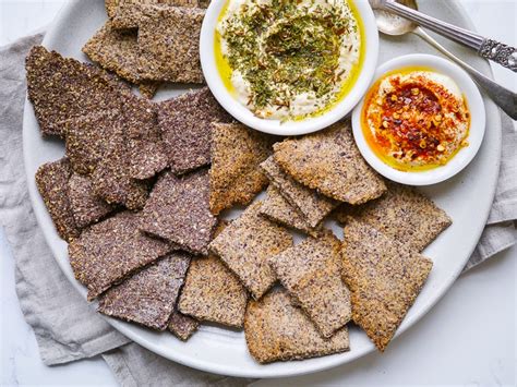 Easy Crunchy Flaxseed Crackers | Nourish Every Day