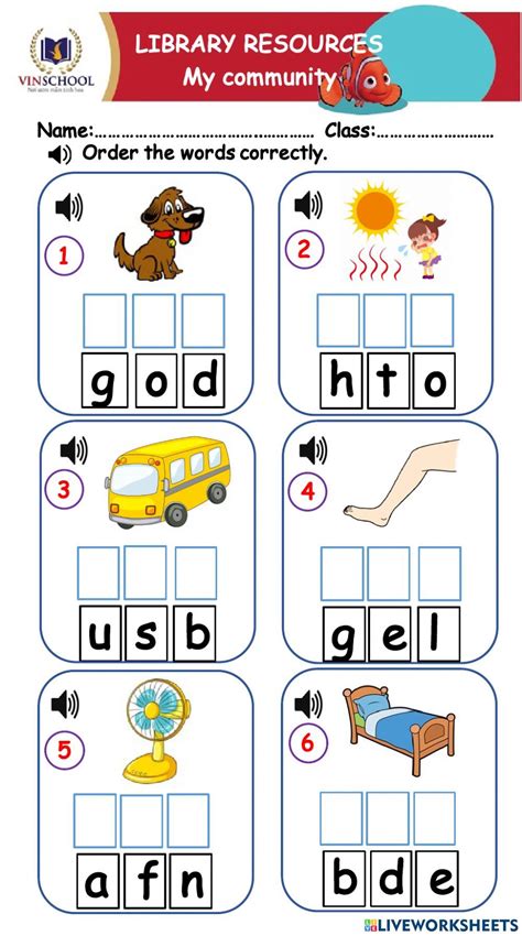 Jolly Phonics Group 3 Order worksheet Jolly Phonics Group 3 Worksheets ...