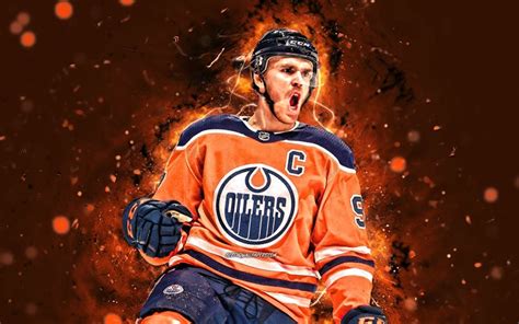 Download wallpapers Connor McDavid, 4k, NHL, Edmonton Oilers, hockey ...