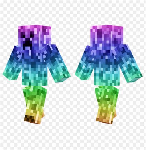 Free download | HD PNG minecraft skins rainbow creeper skin PNG ...