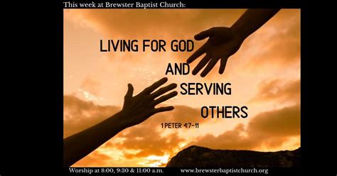 Living For God and Serving Others - Brewster Baptist Church