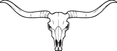 Longhorn head skull - bull or cow icon. Vector illustration. 12867371 ...