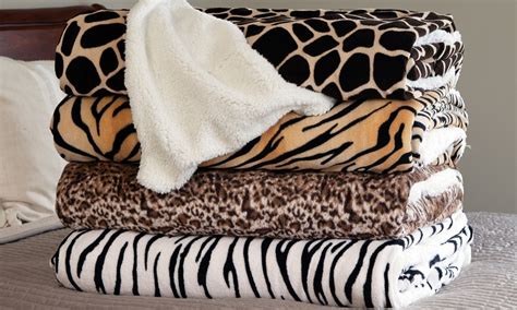 Animal-Print Fleece Blankets | Groupon Goods