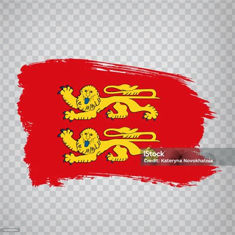 Flag Of Normandy Brush Strokes Flag Region Normandy Of France On ...