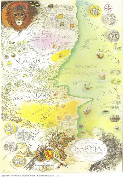 Pauline Baynes Narnia | Map of narnia, Chronicles of narnia, Narnia