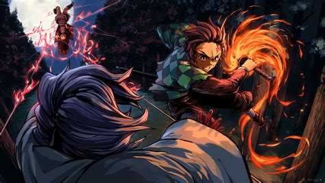 Tanjiro vs rui kimetsu no yaiba by Fliplb on DeviantArt