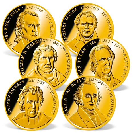 The Complete Presidents of the United States Coin Set | Gold-Layered ...