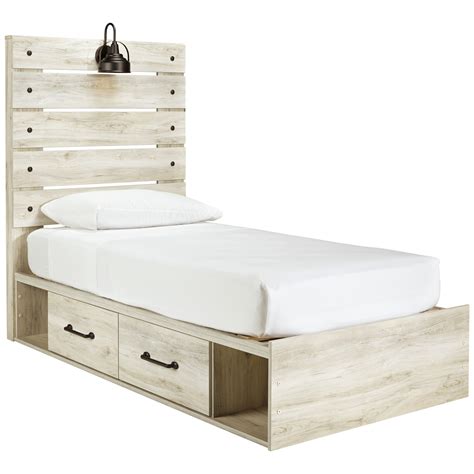 Ashley Signature Design Cambeck Rustic Twin Storage Bed with 2 Drawers ...