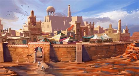 desert city art - Google Search | Fantasy city, Fantasy places, Fantasy ...