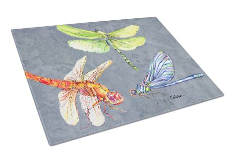 Dragonfly Times Three Glass Cutting Board Large - Walmart.com