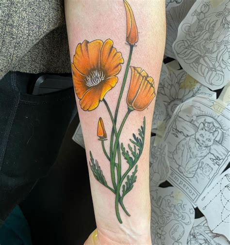 101 Amazing California Poppy Tattoo Ideas You Need To See! | Outsons ...