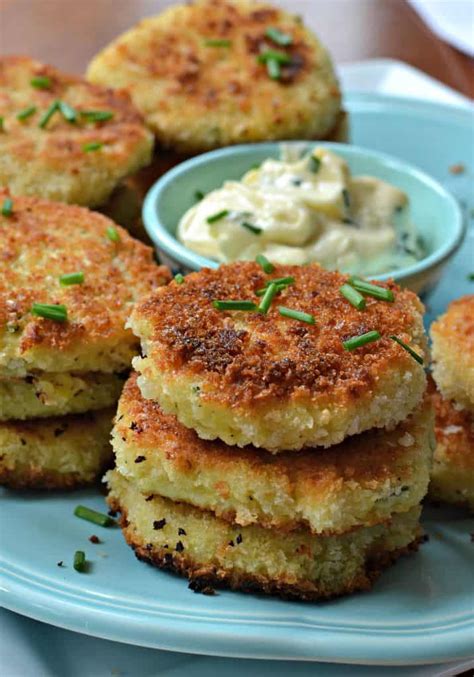 Potato Croquettes with Aioli Dipping Sauce - Small Town Woman