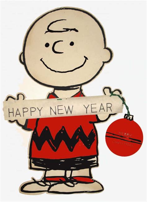 Download Charlie Brown New Year Greeting Wallpaper | Wallpapers.com