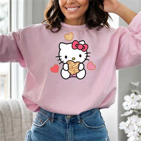 Hello Kitty Concha Crewneck Hello Kitty Xmas Sweater Cute Holiday ...