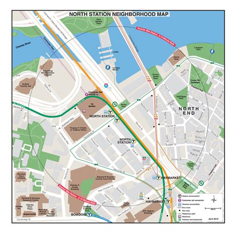 MBTA North Station Neighborhood Map (Apr. 2012) – MBTAgifts