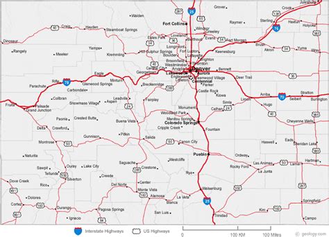 Map Of Southern Colorado | Color 2018