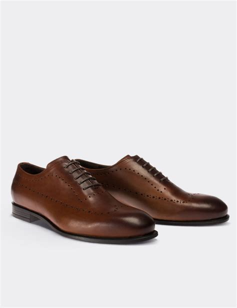 Tan Leather Classic Shoes - Deery