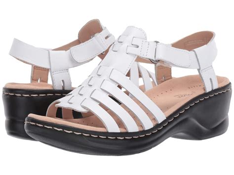 Lyst - Clarks Lexi Bridge (white Leather) Women's Dress Sandals