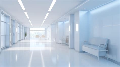 Premium Photo | Clean Interior of hospital white tone background