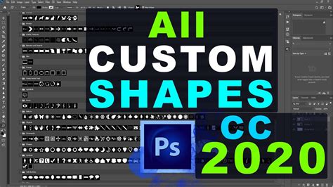 How to Find All Custom Shapes for Photoshop CC 2020 | Get Back All ...