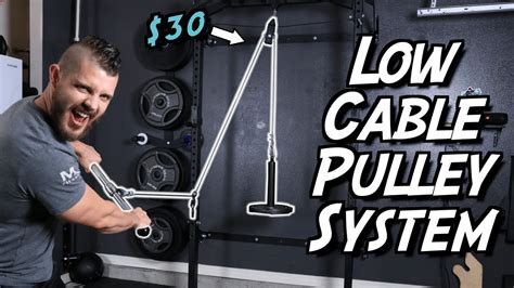 How to Make Your Own Low cable Pulley System - YouTube