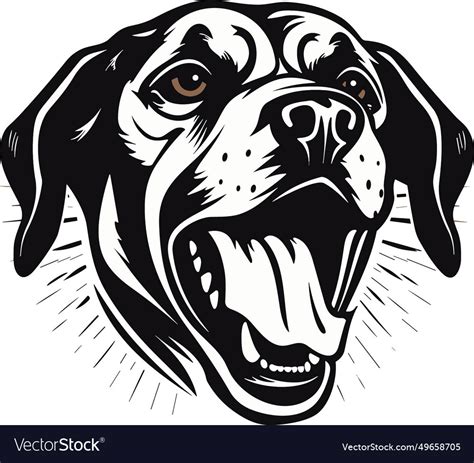 Dog head logo Royalty Free Vector Image - VectorStock