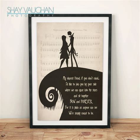 The Nightmare Before Christmas Poster Jack and Sally my - Etsy Canada