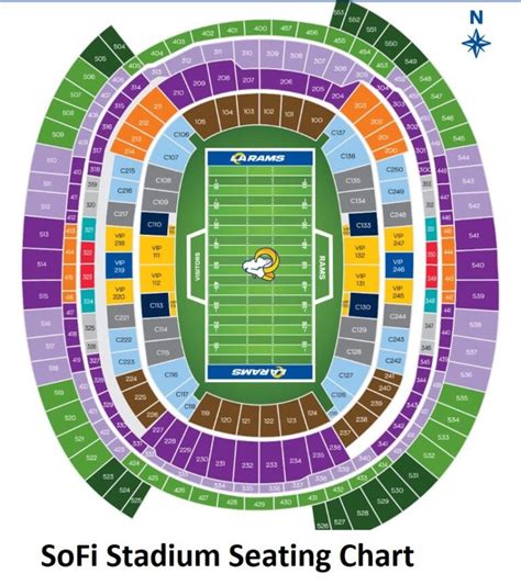 Sofi Stadium Seating Map - Image to u