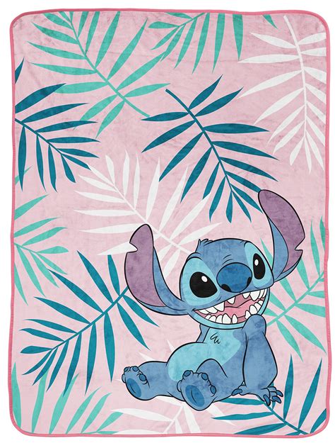 Buy Jay Franco Disney Lilo & Stitch Misty Palm Throw Blanket - Measures ...