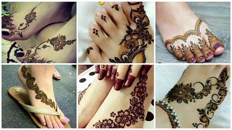 Simple Feet Mehndi Design Beautiful Mehandi Design For Leg - ZOHAL