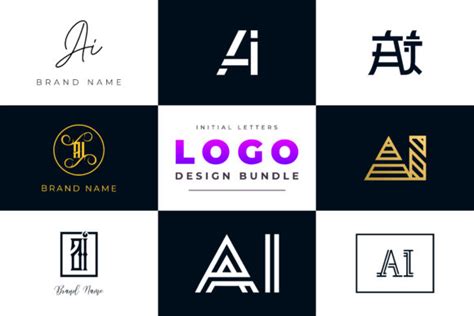 1 Ai Logo Design Bundle Designs & Graphics