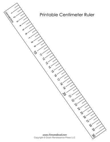 Centimetre Ruler Printable | room surf.com