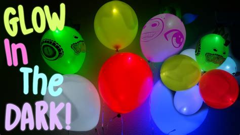 GLOW IN THE DARK BALLOONS!! Amazing Glow in the Dark Party Balloons DIY ...