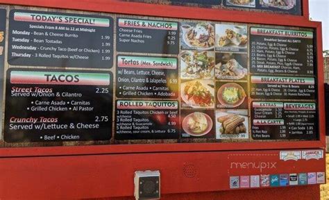 Menu of Taco Express in Sacramento, CA 95824