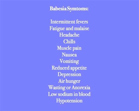 Babesia infection