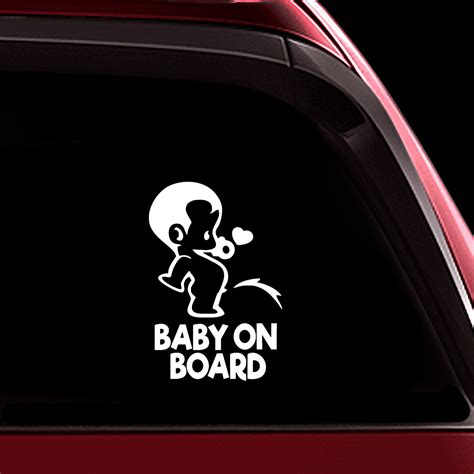 TOTOMO Baby on Board Sticker for Cars Funny Cute Safety Caution Decal ...