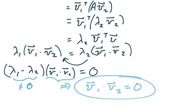 Proof That Eigenvectors Of A Symmetric Matrix With Distinct Eigenvalues ...