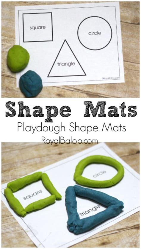 Fun with Play Dough and Shape Play Dough Pages - Royal Baloo