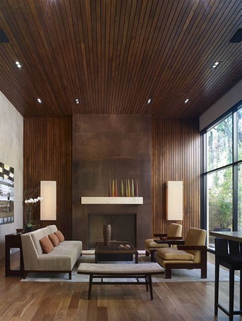 20 Rooms with Modern Wood Paneling